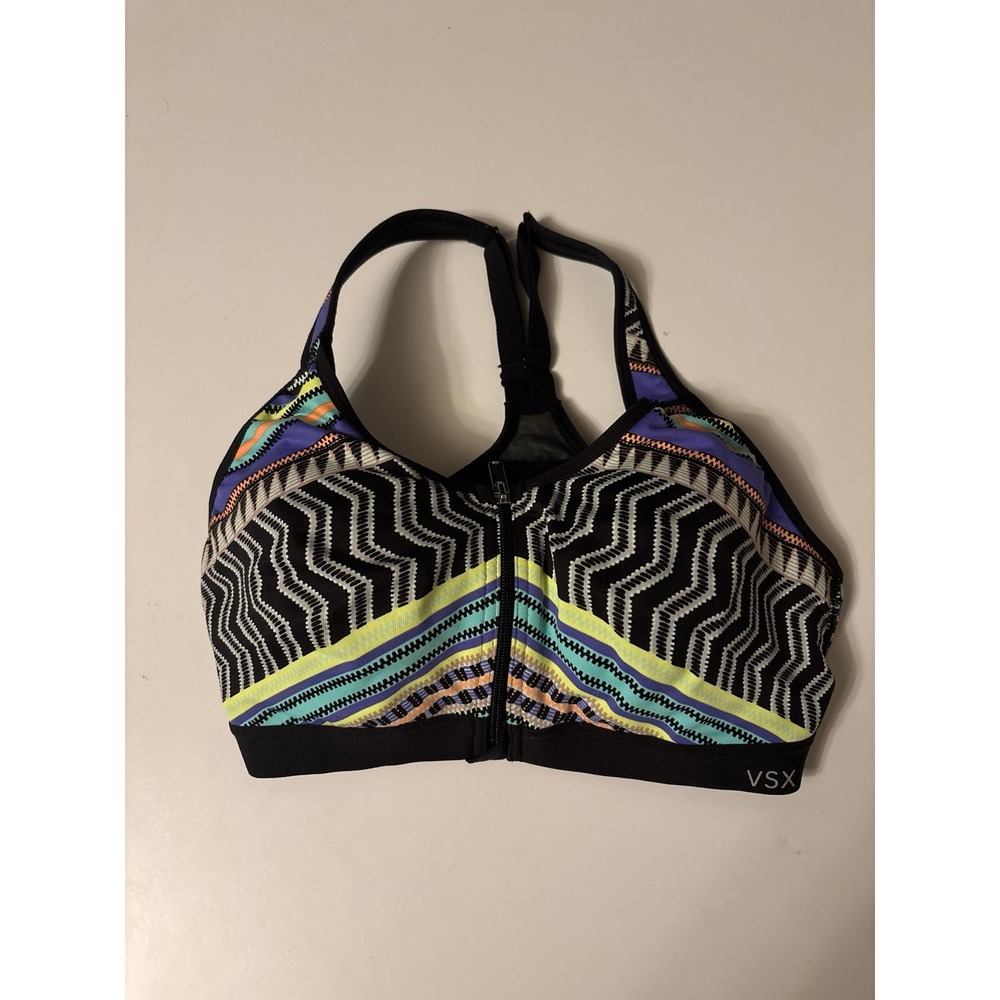 Victoria's Secret Sport Zip‎ Up Racerback Sports Bra